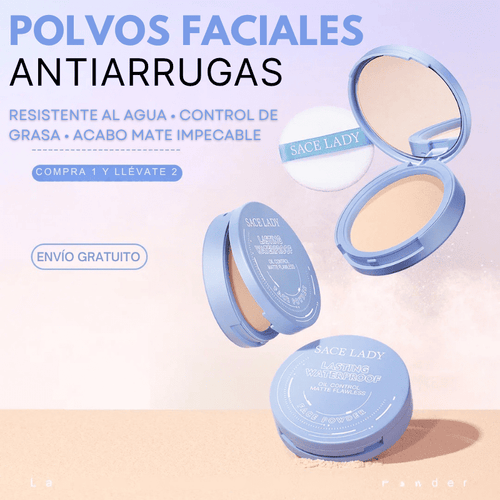 Polvo Facial Antiarrugas y Antigrasa - SLADY [Compra 1 y Llévate 2]