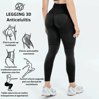 Legging Moldeadora Anticelulitis BelleFit™ 3D – Efecto realza glúteos y abdomen plano