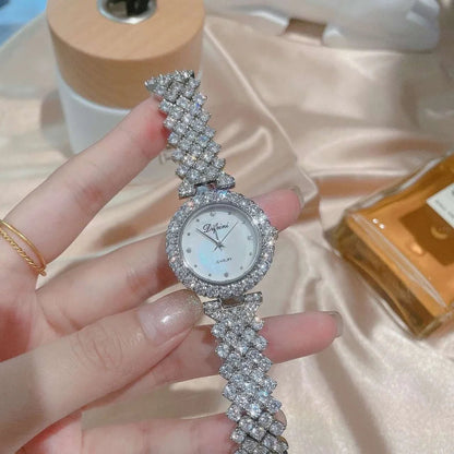 🔥Relógio de zircónia cúbica 5A + Pulseira como presente