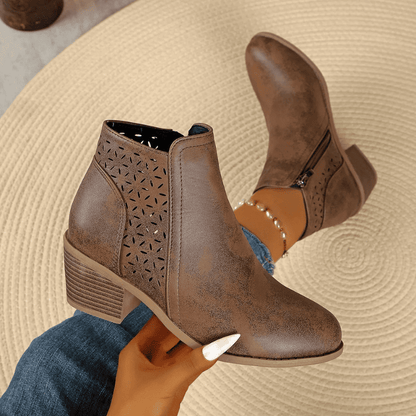 Bota Ortopédica de Cuero para Mujer – Alivio en Cada Paso