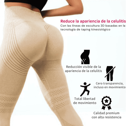 Legging Moldeadora Anticelulitis BelleFit™ 3D – Efecto realza glúteos y abdomen plano