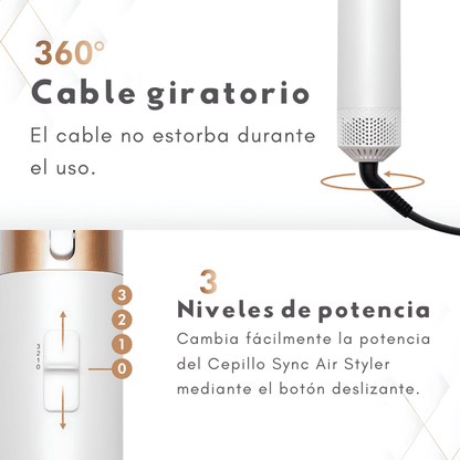 Cepillo Moldeador Sync Air Styler 5 en 1 [RESULTADO PROFESIONAL]