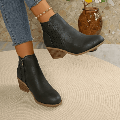 Bota Ortopédica de Cuero para Mujer – Alivio en Cada Paso