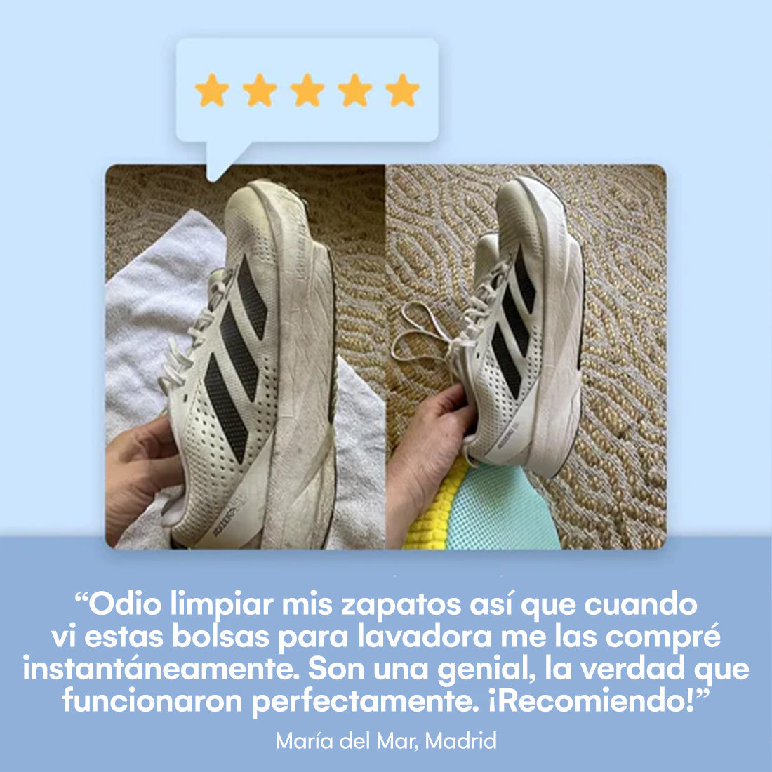 Bolsa para lavar zapatos