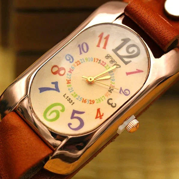 (Compre 1 Leve 2 Grátis) ÚLTIMA COLEÇÃO! RELÓGIO DE COURO VINTAGE PARA MULHER