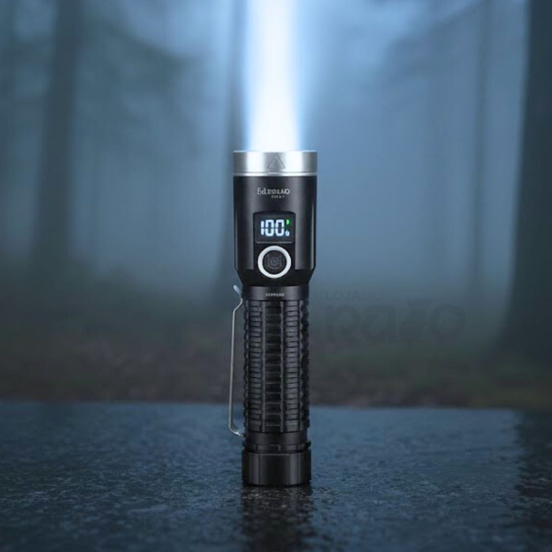 Lanterna Tática Recarregável LED/Laser - YM-F701