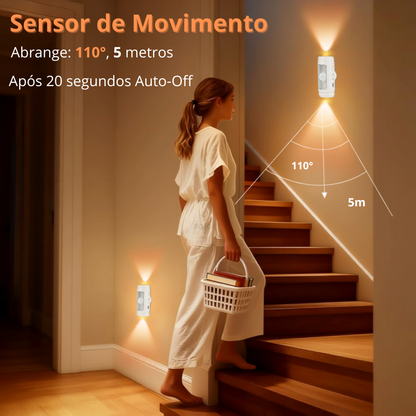 Luz Noturna Recarregável com Sensor - YD2347