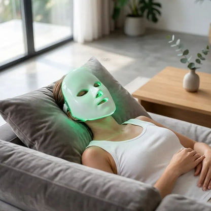 Máscara Facial LED Rejuvenescedora