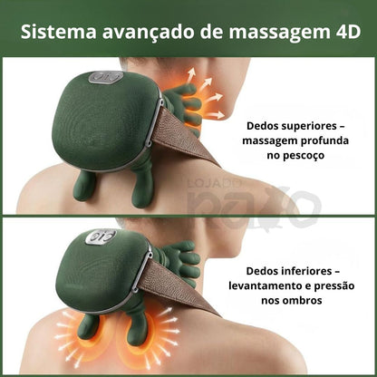 Massajador Cervical Recarregável para Pescoço e Ombros