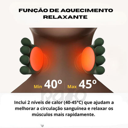 Massajador Cervical Recarregável para Pescoço e Ombros