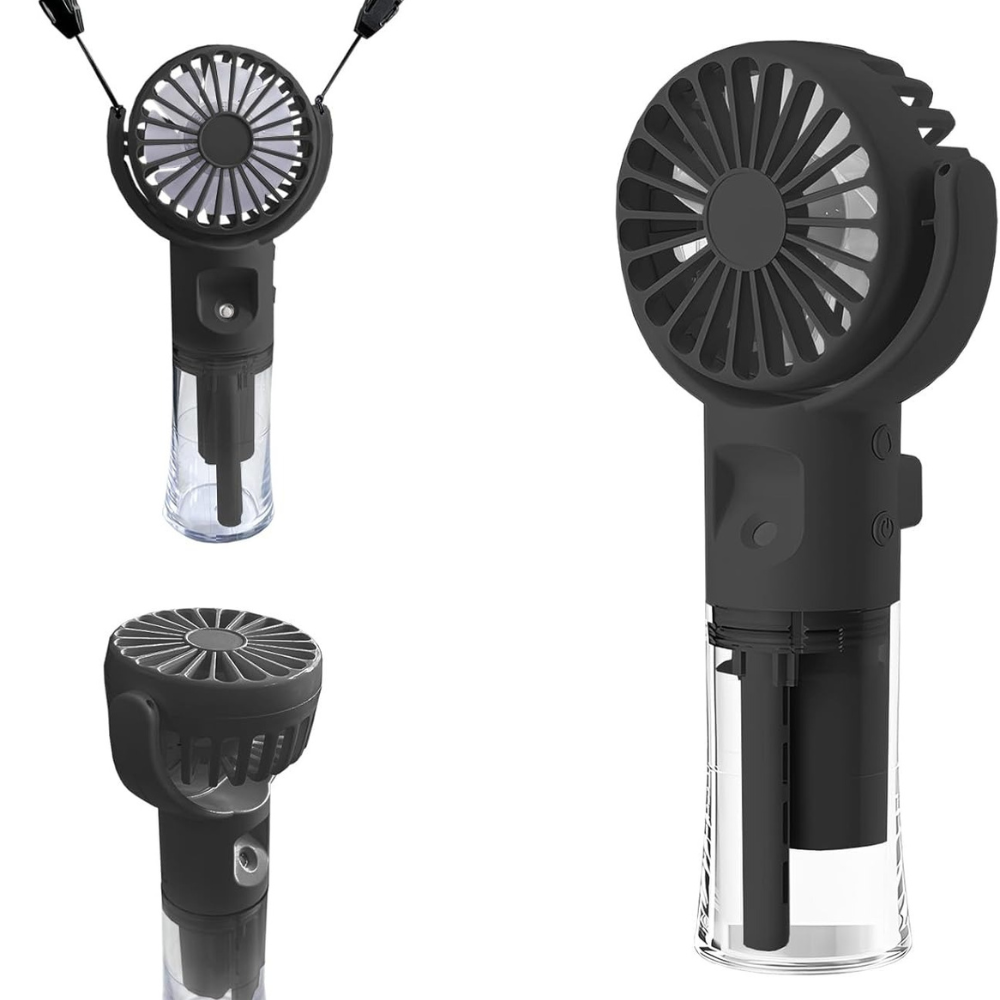Mini Ventoinha Portátil Recarregável com Pulverizador - KP-F04