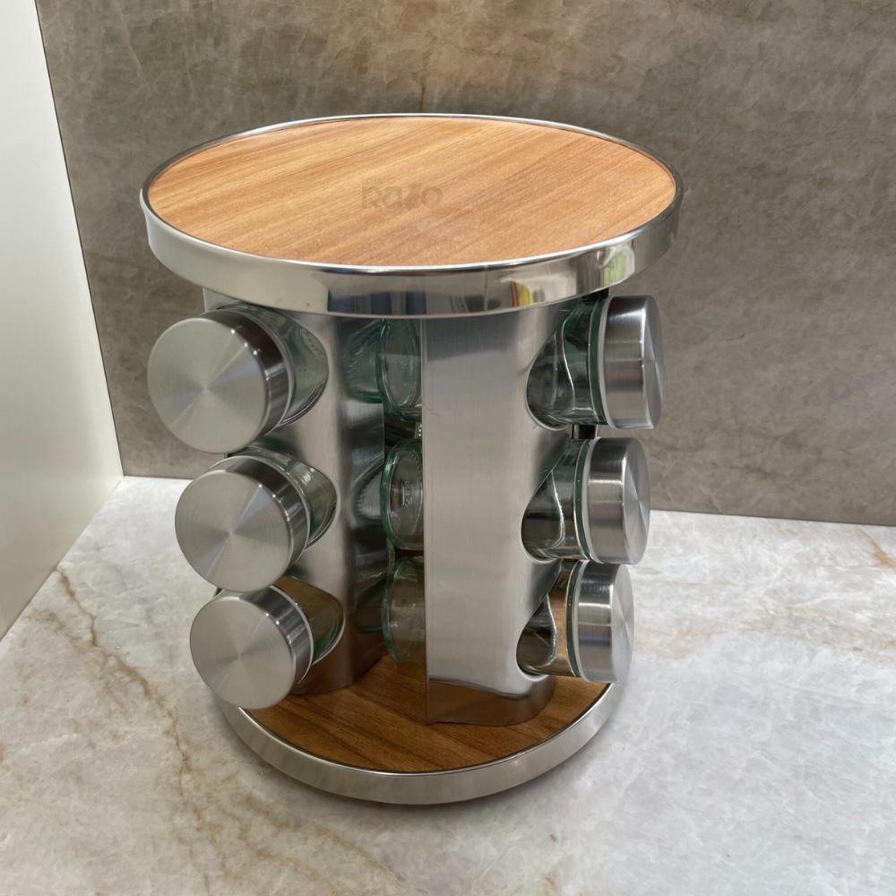 Organizador Rotativo de 12 Especiarias - Gourmet