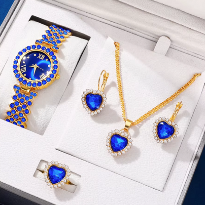 [OFERTA LIMITADA] - Compre 1 Leve 2 CONJUNTO CRISTAL AZUL