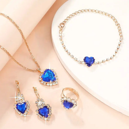 [OFERTA LIMITADA] - Compre 1 Leve 2 CONJUNTO CRISTAL AZUL